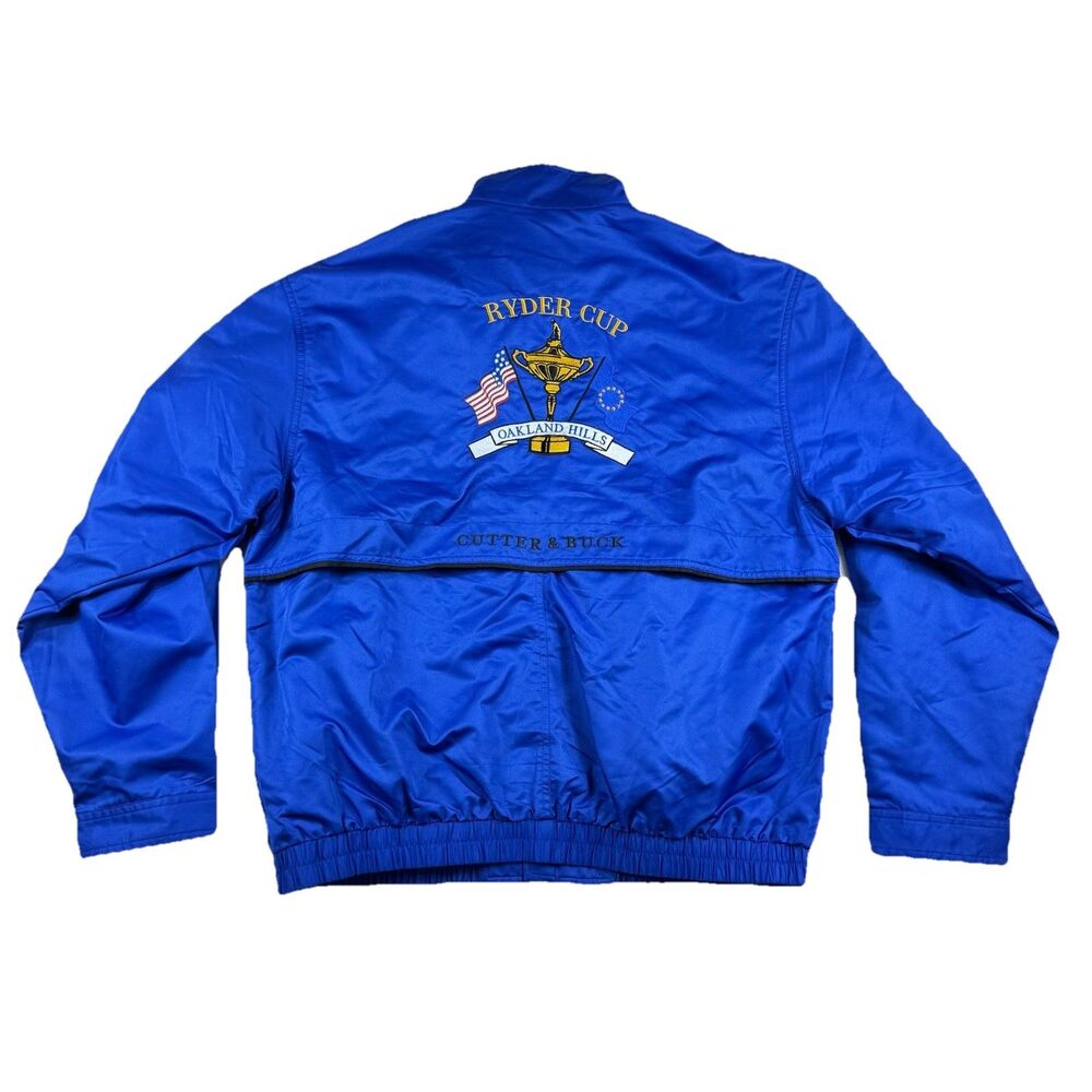 VTG 04 Ryder Cup Oakland Hills Jacket Cutter & Buck Golf Bomber Jacket Men L NWT